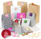 Sprinlot Adventskalender zum Befüllen Tüten, 26 Adventskalender Papiertüten mit Zahlen Aufkleber, DIY Weihnachtskalender Füllung, Adventskalender Selber Basteln, Geschenktüten Weihnachten