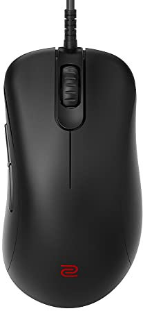 BenQ Zowie EC1-C Ergonomic Gaming Mouse for Esports | Paracord Cable & Mouse Wheel with 24 Levels | Matte Black Coating | Large Design