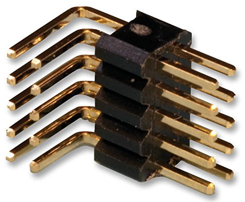 AMPHENOL ICC Stiftleiste, R/A, 1,27 mm, THT, 6-WEG | PC-Platinen-Stiftleisten-Steckverbinder, 1 x Menge – 20021112-00006T4LF