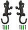 Wenrou 2 Pcs Percheros Pared Originales, Colgadores Decorativos RúSticos Pared, Gancho Pared Hierro Fundido, Gancho Pared De Hierro RúStico, Para Entrada, Cocina, BañO, Dos Métodos Instalación, Gecko