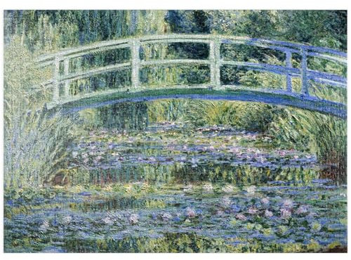 MyPuzzle Claude Monet's Water Lilies and Japanese Bridge (1899) - Premium 1000 Teile Puzzle - MyPuzzle Sonderkollektion von Æpyornis