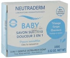Neutraderm Baby Savon Surgras Douceur 3en1 100 g