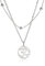 LIKGREAT Damen-Halskette, indischer Yoga-Anhänger, Om, Ohm, Sanskrit-Anhänger, Halsketten mit Hindu-Symbol, Schmuck für Frauen und Mädchen (silver)