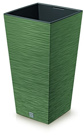 URBNLIVING XXL Extra Large Square Tall Modern Look Planter Flower Plant Pot Indoor Outdoor Garden Decor (Earth Green)