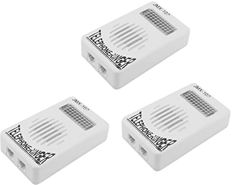 3X RJ11 Adattatore del telefono rumoroso Amplificatore Flash Campanello per telefono fisso