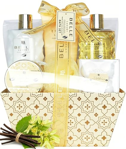 Coffret Cadeau Pour Femme | Produits de Bain | Idée de Cadeau Original Pour Femmes | Idéal Anniversaire Maman | Panier de Beauté, Soin et Bien-être | Belle Luxury by Gloss! (BOX)