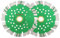 KURSTOL Granite Diamond Cutting Blade - 2pcs 5/125mm Dry Concrete Cutting Disc for Reinforced Concrete Masonry Stone Quartz Angle Grinder Saw Blade with a Reducer Washer 22.23-15.87mm