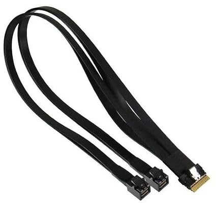 SUPERMICRO Inc, CBL-SAST-1276F-100, Kabel Slimline x8 (LE) auf 2X Slimline x4 (STR) (CBL-SAST-1276F-100) Marke