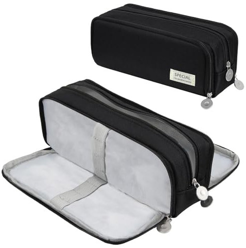 TaimeiMao Federmäppchen Federtaschen Teenager Mädchen Jungen Groß Kapazität Mäppchen Etui Stifte 3 Fach Pencil Case Federtasche für Schule & Büro