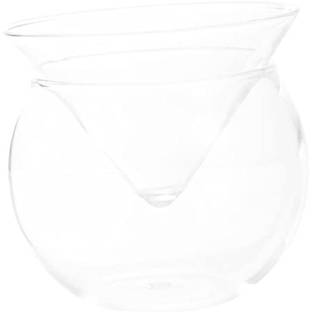 HOMSFOU Glasschale Geschirr -gemüse-glasschale Obstschalen Aus Glasschale Mit Trockeneis Glaskugel Dreieckige Glasschale Trockeneisschale Aus Salat Container