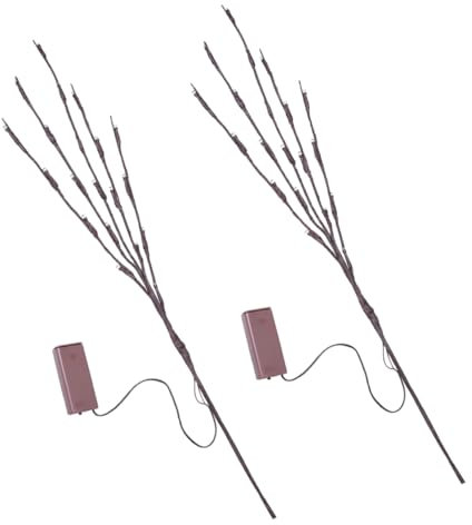 PRETYZOOM 2stücke Dekorative Zweiglampe Warmweißes Nachtlicht Für Innen Und Außendekoration Für Wohnraumgestaltung Feiern Und Festliche Anlässe