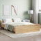 Festnight Bett 140x200 cm Holz Holzbett Massivholzbett Bettgestell mit Lattenrost Einzelbett Doppelbett Bettrahmen Jugendbett Sonoma Eiche