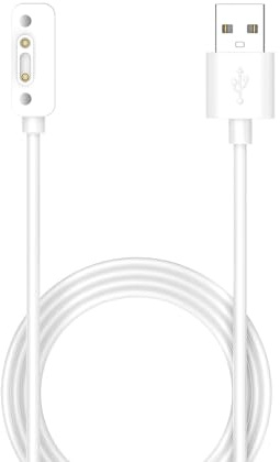 Wigento Für Xplora X6 Play / X6 Children USB Port 1 Meter magnetisch Watch Ladekabel Weiß