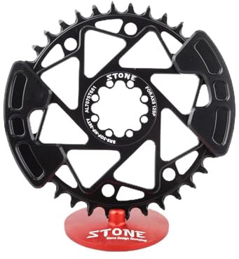STONE – Plato Redondo Mount Direct Compatible con SRAM Eagle y Cadena T-Type FlatTop XX Eagle SL, XX Eagle, X0 Eagle CNC Aluminio Aleris 7075-T65 (32T)