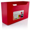 office box DocBox Horizontal Vital Colors Porte-revues en polypropylène écologique très résistant, idéal pour classer avec carte d'identité Rouge vif
