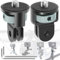 Begpoee 2 Pièces Adaptateur de Trépied en Aluminium, 1/4 Fixation de Trépied Compatible, Ajustement à 360 ° Adaptateur de Caméra, avec 2 Clés, pour Gopro Hero10, Sjcam Caméra(Couleur Titane)