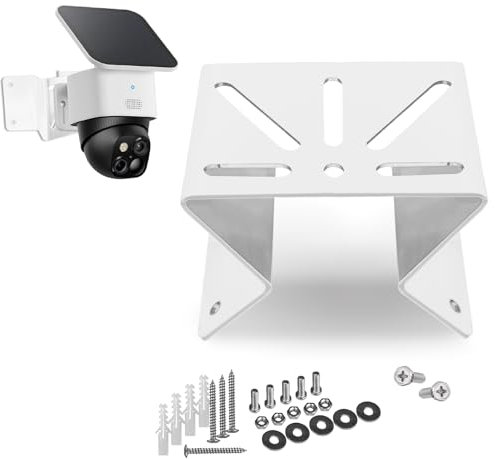 WiTi Metalleckhalterung für eufy soloCam s340, erweitert den Sichtbereich um 270° an Außenwand-Ecken, rostbeständige Halterung für PTZ-Kamera, geeignet für Innen- und Außenbereich