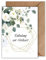 WBdesignz 10er Einladung Karte Hochzeit mit Umschlag - Einladungskarte zur Hochzeitsfeier Gold Eukaliptus Floral Pfingstrosen Schleierkraut Trauung Brautpaar Liebe Verlobung Hochzeitskarte (DIN A6)