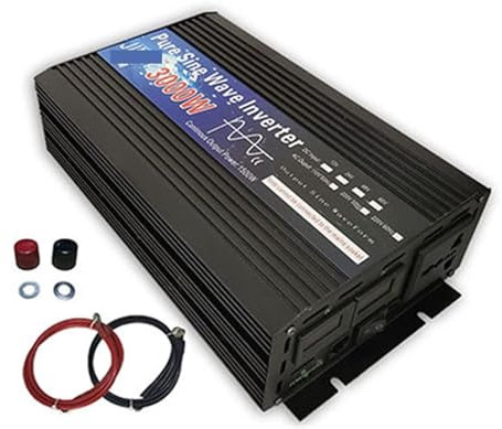 Onduleur de puissance Onduleur à onde sinusoïdale Pure 12V 24V 220 3000W 4000W onduleur de voiture 24V 220 Micro inverseur tension convertisseur d'énergie solaire bricolage pour voiture, véhicules, ca