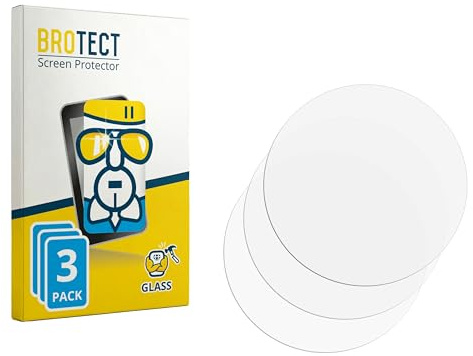 BROTECT 3 Stück Panzer Schutz Glas für Casio G-Shock Gravitymaster GR-B300 9H Echtglas, Glas-Displayschutz