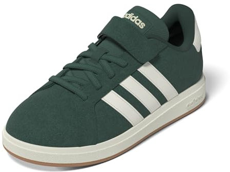 adidas Grand Court 00s Shoes Children, Scarpe Unisex-Bambini e Ragazzi, Collegiate Green/off White/Gum, 33 1/2 EU