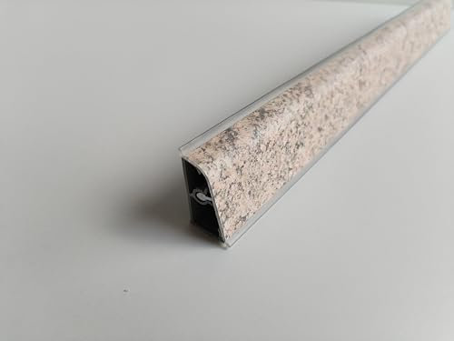 Generico Alzatina per Top Cucina in PVC, con la seguente Misura= 240 cm Compresa di 1 angolo interno, 1 angolo esterno, 1 tappo sx, 1 tappo dx. (diversi colori). (Paranà rosa, cm 240)