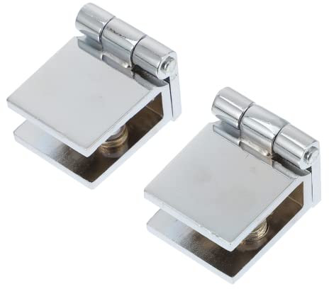 IWOWHERO 2stücke Scharniere Für Rahmenlose Türen Schrank Tor Scharnier Ersatz Scharnier