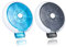 Kafeiya 2 Stück Deutsch Tablettenbox 7 Tage Klein,Rund Pillendose Medikamentenbox Klein Tablettenspender,Rotierende Pillendose,Aufbewahrung,Schwarz+Blau