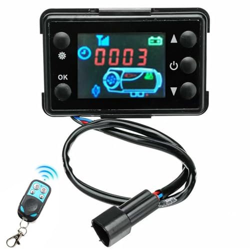 Contrôleur de chauffage diesel, accessoires de chauffage diesel, contrôleur LED 3, 9x2, 6x0, 6 pouces avec télécommande, pour 12V / 24V