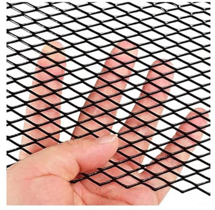 Griglie Retine Griglia per Auto Lega di Alluminio Inserto per Griglia Auto Paraurti Maglia Fori Rombici 3x6mm 4x8 Mm 6x12mm 8x16mm Griglia Radiatore Auto Universale Accessori Esterni per Auto(8x16mm)