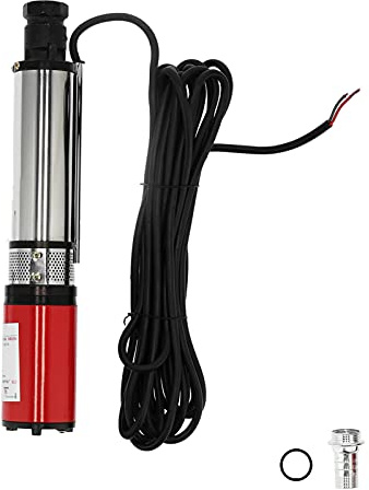 Submersible Deep Well Pump DC12V High Power 5m³h Flow Sand Resistant Durable Brass Motor Water Pump for Deep Well Irrigation Stainless Steel Engineering Plastic 490x78mm