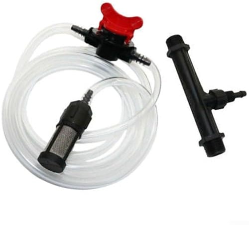 Inyector de fertilizante Venturi para sistema de riego automático con conexión de 1/2 pulgada, filtro integrado e interruptor de tubo de agua para patio y jardín