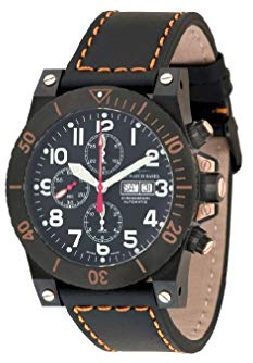 Zeno-Watch Herrenuhr - Muscle Chronograph Black - 8023TVDD-bk-a1