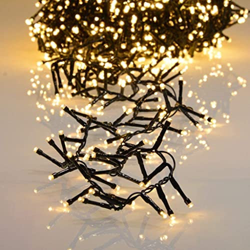 1200er LED Lichterkette extra warmweiß mit Timer und 8 Programmen LEDs für Innen und Außen