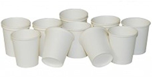 4oz Plain White Disposable Paper Sampling Event Espresso Hot Drinks Coffee Cups - Pack of 500