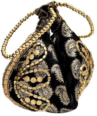 Purpledip Potli Bags Drawstring Purse (Potli01$)