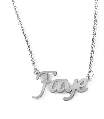 Kigu Faye Silberten Namenskette Personalisiert Damen Halskette Mit Namen Fashion Schmuck Geschenk Fur Freundin Mutter Schwester