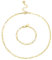 ALEXCRAFT Gliederkette Edelstahl Lange Hammer Flachkette Ankerkette Gold Halskette mit Verstellbarem Hakenverschluss für DIY Schmuckherstellung