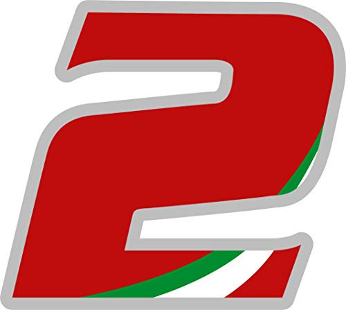 Sticker Aufkleber Nummer Rennen Italien Rally Motocross Höhe 5 cm