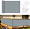 Sunnylaxx Pantalla para Balcón Protección de Privacidad HDPE,90×500cm Gris,con Ataduras de Cables Protección UV,Resistente al Viento y Transpirable,para balcón Exterior de jardín