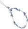 Zeayebsr 1 Stück Blau Böhmische Anti-verlorene Handykette Handygürtel Retro neue Acrylperlenkette bunte Perlenkette Handyanhänger Handykette Handyschmuck hängende Kette Damen
