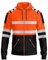 trending babz Mens Hi Vis Zipper Hoodie Sweatshirt Safety Work High Viz Reflective Tape Multi Zipped Pockets Hoodie Yellow Orange High Visibility Sweatshirt Top