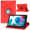 Dlahaby Funda para Realme Pad 10,4 Pulgadas, Rotación de 360 ​​Grados de Cuero PU con Soporte Funda para Tablet Realme Pad 10,4 Pulgadas 2021 Release,Rojo
