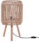 Paco Home Tischlampe Nachttischlampe Schreibtischlampe Nachttisch Lampe Leselampe Lampenschirm Boho Deko Korb E27, Lampenart:Typ 5, Farbe:Natur