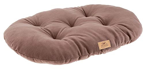 Ferplast Hundebett große Hunde Huindekissen Relax Microfleece 89/10 Wattiertes Weiches Microfleece Waschbar Taupe