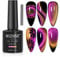 MIZHSE Glitter Nail Polish Cat Eye 9D Gel Nail with Magnetic Stick Soak-Off UV LED Gel Polish Discoloration Manicure DIY Gel Nail Polish 10ml*1