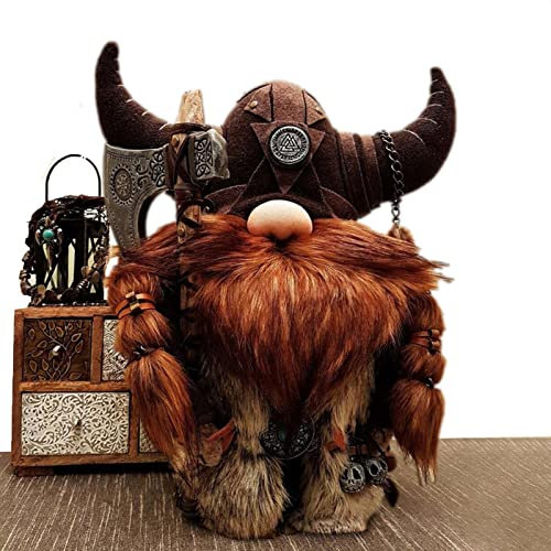 Rianpesn Gnomes Vikings Nordiques | Figurine Jardin en polyrésine, exquise et Warrior Doll Statue en résine pour Ornements pelouse, décoration intérieure ou extérieure