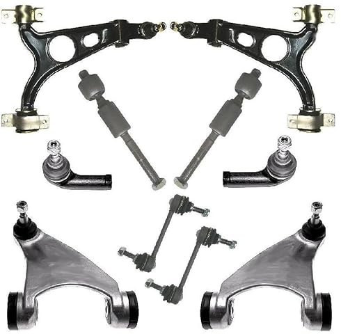ATEC Germany 2x Querlenker Vorderachse oben, 2x Querlenker Vorderachse | Kompatibel mit: ALFA ROMEO 147, 156, 156 Sportwagon, GT