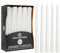 DECO EXPRESS Stabkerzen Set 6er, 10, 15 oder 50er, Lange Brenndauer bis zu 8 Std, Geruchslos(Weiß, 50-er Set)