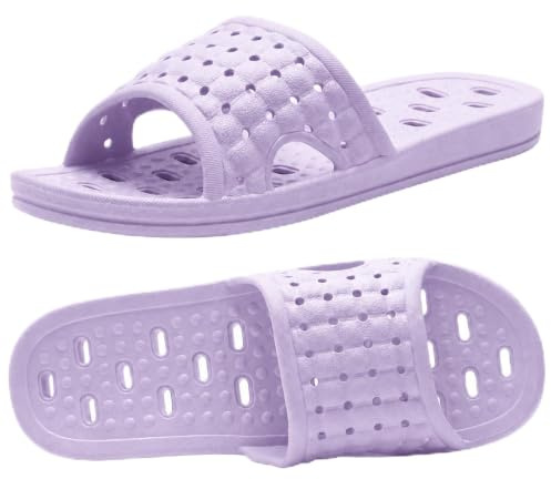 ktprniy Ciabatte da bagno con fori di drenaggio, ciabatte antiscivolo ad asciugatura rapida, ciabatte da bagno per dormitorio e casa, unisex